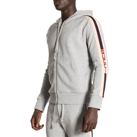 felpa con zip gucci uomo